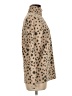 Lands' End 100% Polyester Animal Print Tan Turtleneck Sweater Size 6 - 8 - photo 4