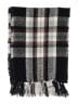 Charter Club 100% Polyester Plaid Black Scarf One size - photo 2