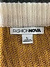 Fashion Nova 100% Acrylic Color Block Yellow Pullover Sweater Size L - photo 7