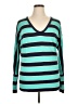 Lilly Pulitzer Stripes Teal Pullover Sweater Size XL - photo 1