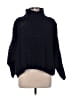 Moon & Madison Solid Blue Turtleneck Sweater Size L - photo 1