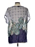 Bobeau Blue Short Sleeve Blouse Size L - photo 2