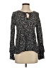 Hinge 100% Viscose Black Long Sleeve Blouse Size XS - photo 1