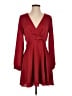 Express Outlet 100% Polyester Solid Burgundy Cocktail Dress Size S - photo 1