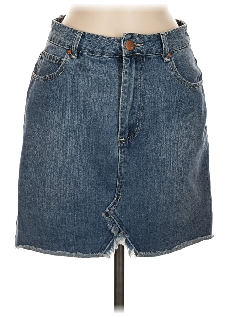 Pre-owned Cotton On Denim Skirt In Blue