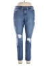 Inc Denim Hearts Blue Jeans Size 14 - photo 1