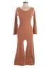 Boohoo Solid Brown Jumpsuit Size 12 - photo 1