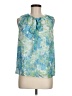 Ted Baker London 100% Polyester Teal Sleeveless Blouse Size 6 (2) - photo 1