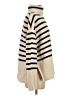 Gap 100% Cotton Stripes Ivory Turtleneck Sweater Size S (tall) - photo 4