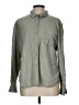 Ecothreads 100% Lyocell Solid Gray Long Sleeve Button-Down Shirt Size L - photo 1