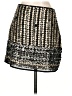 Nasty Gal Inc. 100% Polyester Graphic Silver Formal Skirt Size 4 - photo 2
