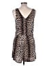 H&M 100% Viscose Animal Print Brown Romper Size M - photo 2
