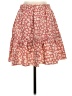 Shein 100% Polyester Floral Red Casual Skirt Size 4 - photo 1