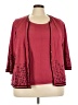 R.Q.T 100% Acrylic Burgundy Kimono Size 3X - photo 1