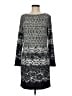 MICHAEL Michael Kors Graphic Gray Casual Dress Size M - photo 1