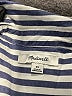 Madewell Stripes Blue Short Sleeve Blouse Size XS - photo 7