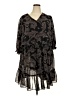 Taylor 100% Polyester Paisley Black Casual Dress Size 18W - photo 1