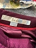 Boden Solid Burgundy Formal Skirt Size 4L - photo 4
