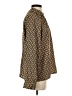Shein Print Brown Long Sleeve Blouse Size S - photo 4