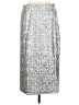 STINE GOYA Metallic Silver Formal Skirt Size M - photo 1