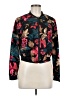Shein Floral Black Jacket Size 6 - photo 1