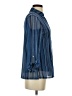 Joie De Vivre 100% Polyester Stripes Blue Long Sleeve Blouse Size S - photo 4
