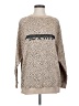 Assorted Brands Animal Print Tan Pullover Sweater Size S - photo 1