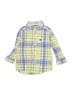 Carter's 100% Cotton Plaid Yellow Long Sleeve Button-Down Shirt 9-12 MO / 12 MO - photo 1