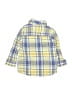 Carter's 100% Cotton Plaid Yellow Long Sleeve Button-Down Shirt 9-12 MO / 12 MO - photo 2