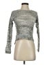 Eyeshadow 100% Acrylic Metallic Silver Pullover Sweater Size S - photo 1