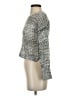Eyeshadow 100% Acrylic Metallic Silver Pullover Sweater Size S - photo 5