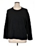 Ella Moss Solid Black Pullover Sweater Size XL - photo 1