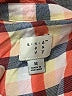 A New Day 100% Rayon Plaid Orange Short Sleeve Button-Down Shirt Size M - photo 7