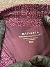 Athleta Chevron-herringbone Burgundy Athletic Shorts Size XXS - photo 3