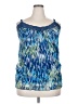 Torrid Blue Sleeveless Blouse Size 2X Plus (2) - photo 1