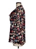 DKNY 100% Polyester Floral Black Long Sleeve Blouse Size M - photo 5