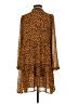 THML 100% Polyester Animal Print Brown Casual Dress Size S - photo 2