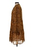THML 100% Polyester Animal Print Brown Casual Dress Size S - photo 5