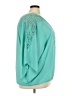 Cha Cha Vente 100% Polyester Teal 3/4 Sleeve Blouse Size 2X - photo 4