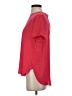 Ann Taylor LOFT 100% Polyester Color Block Red Short Sleeve Blouse Size S - photo 5
