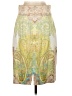 Antonio Melani Paisley Yellow Casual Skirt Size 4 - photo 2