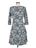 Just... Taylor Print Gray Casual Dress Size 8 - photo 2