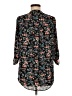 Decree 100% Polyester Floral Black 3/4 Sleeve Blouse Size M - photo 2