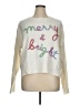33 Degrees Metallic Ivory Pullover Sweater Size XL - photo 1