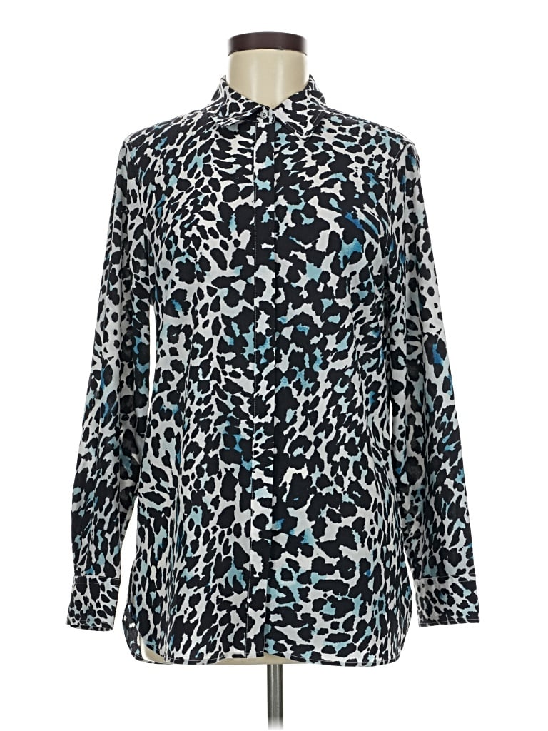 Pre-owned Talbots Long Sleeve Blouse In Teal
