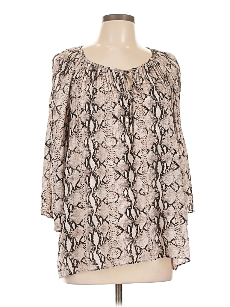 Pre-owned Spense Long Sleeve Blouse In Ivory