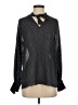 MICHAEL Michael Kors Polka Dots Black Long Sleeve Blouse Size XXS - photo 1