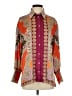 Zara Paisley Orange Long Sleeve Blouse Size XS - photo 1