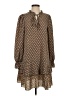 Shein 100% Polyester Animal Print Brown Casual Dress Size 4 - photo 1