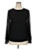 Cupio Black Long Sleeve Blouse Size XL - photo 1